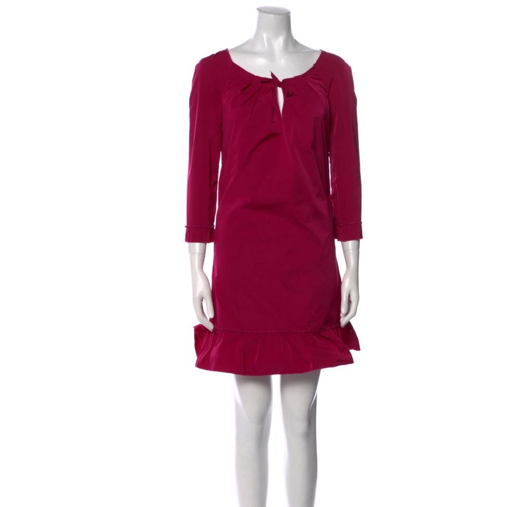 NINA RICCI V-Neck Mini Dress Size: XS | US2, FR34